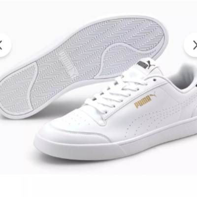 Puma Shuffle Perf White-Puma Black- Erkek Spor Ayakkabı